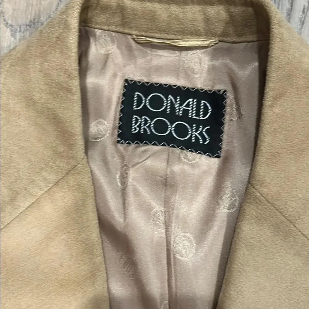 Donald Brooks Men’s Vintage Suede Feather Western Sports Coat Blazer Size 44